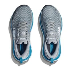 Hoka Men's Gaviota 5 Running Shoe - Limestone/Diva Blue - Wide (2E) -Shoe Discount Store 1134234 LDVB 2