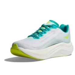 Hoka Men's Mach X Running Shoe - White/Blue Glass - Regular (D) -Shoe Discount Store 1141450 WBGL 3