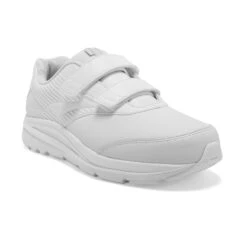 BROOKS Women's Addiction Walker VStrap 2 Walking Shoe - White/White- Regular (B) -Shoe Discount Store 120309 142 A Addiction Walker V Strap 2