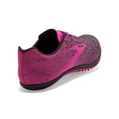 BROOKS Women's Mach 19 Track Spike - Black/Hollyhock/Pink- Regular (B) -Shoe Discount Store 120311 063 H Mach 19