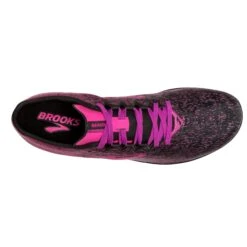 BROOKS Women's Mach 19 Track Spike - Black/Hollyhock/Pink- Regular (B) -Shoe Discount Store 120311 063 O Mach 19