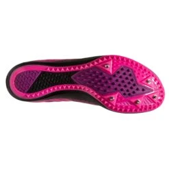 BROOKS Women's Mach 19 Track Spike - Black/Hollyhock/Pink- Regular (B) -Shoe Discount Store 120311 063 S Mach 19