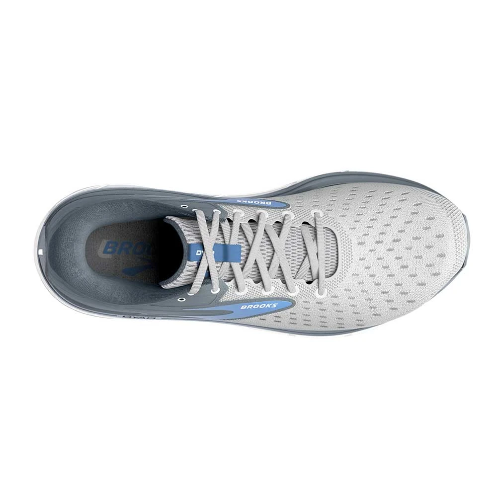 BROOKS Women's Dyad 11 Running Shoe- Grey/White/Blue - Wide (D) 7 BROOKS Women's Dyad 11 Running Shoe- Grey/White/Blue - Wide (D) - Image 5