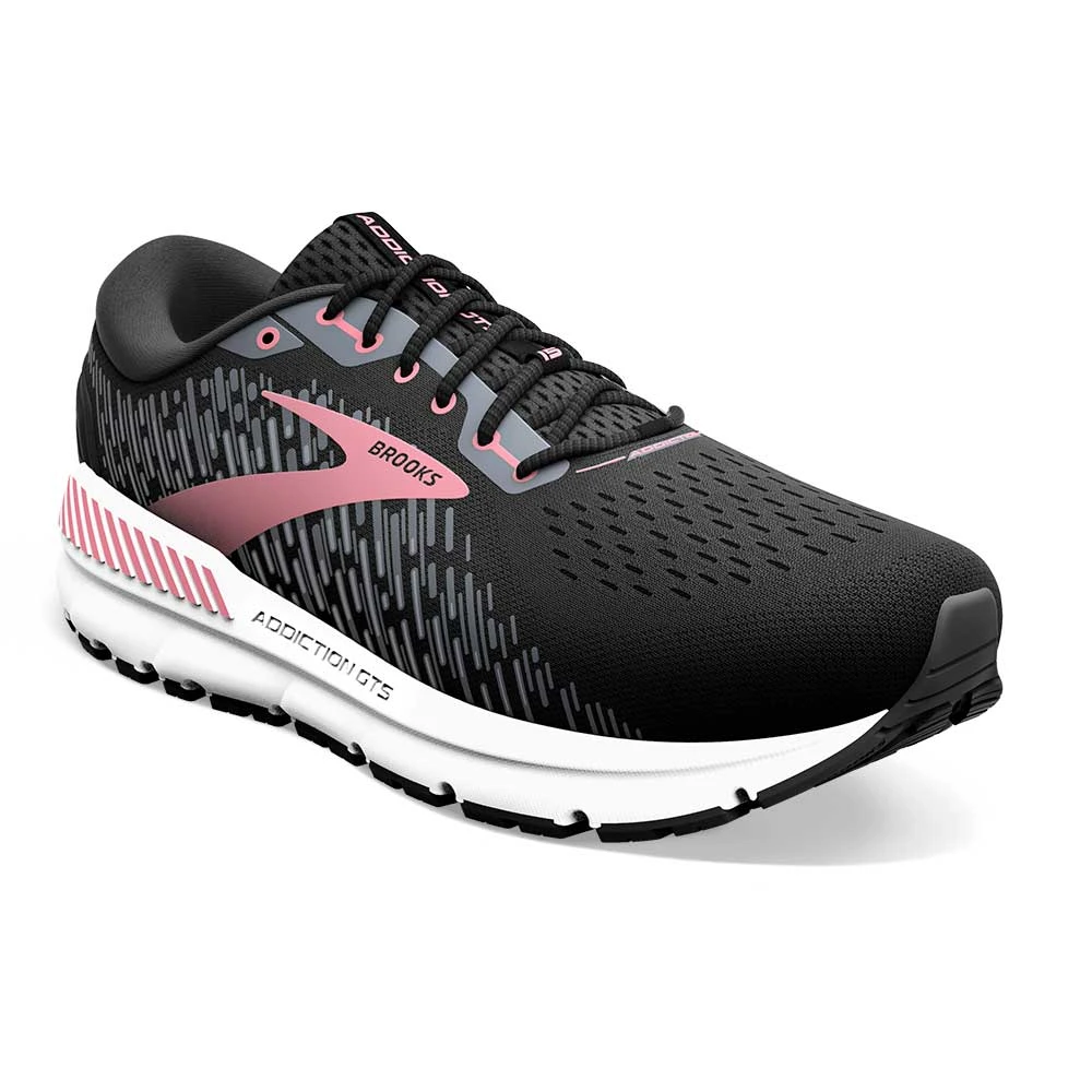 BROOKS Women's Addiction GTS 15 Running Shoe- Black/Ebony/Mauvewood- Extra Wide (2E) 4 BROOKS Women's Addiction GTS 15 Running Shoe- Black/Ebony/Mauvewood- Extra Wide (2E) - Image 2