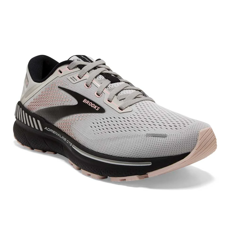 BROOKS Women's Adrenaline GTS 22 Running Shoe- Grey/Rose/Tawny Port- Regular (B) 4 BROOKS Women's Adrenaline GTS 22 Running Shoe- Grey/Rose/Tawny Port- Regular (B) - Image 2