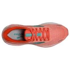BROOKS Women's Adrenaline GTS 22 Running Shoe- Coral/Latigo Bay/White- Regular (B) -Shoe Discount Store 120353 680 O Adrenaline GTS 22