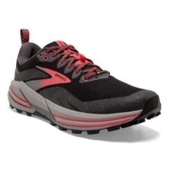 BROOKS Women's Cascadia 16 GoreTEX Trail Running Shoe - Black/Blackened Pearl/Coral - Regular (B) -Shoe Discount Store 120364 071 A Cascadia 16 GTX