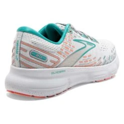 BROOKS Women's Glycerin 20 Running Shoe- Oyster/Latigo Bay/Coral - Wide (D) -Shoe Discount Store 120369 061 H Glycerin 20