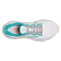 BROOKS Women's Glycerin 20 Running Shoe- Oyster/Latigo Bay/Coral - Wide (D) -Shoe Discount Store 120369 061 O Glycerin 20