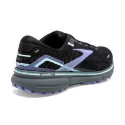BROOKS Women's Ghost 15 Running Shoe- Black/Jacaranda/Salt- Regular (B) -Shoe Discount Store 120380 011 H Ghost 15