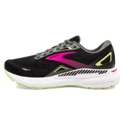 BROOKS Women's Adrenaline GTS 23 Running Shoe - Black/Gunmetal/Sharp Green- Narrow (2A) -Shoe Discount Store 120381 037 M Adrenaline GTS 23 1