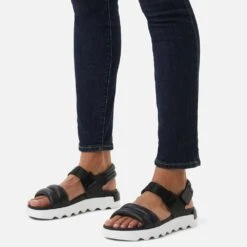 Sorel Women's Viibe Sandal - Black/Sea Salt- Regular (B) -Shoe Discount Store 2030511 010 a9