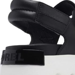 Sorel Women's Viibe Sandal - Black/Sea Salt- Regular (B) -Shoe Discount Store 2030511 010 d