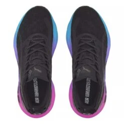 Men's Foreverrun Nitro Sunset Running Shoe - Puma Black/Luminous Blue/Electric Orchid- Regular (D) -Shoe Discount Store 38000701 BlackBlue TOP