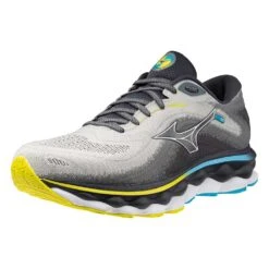 Mizuno Men's Wave Sky 7 Running Shoe - Pearl Blue/White - Regular (D) -Shoe Discount Store 411411 5F00 07