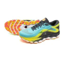 Mizuno Men's Wave Sky 7 Running Shoe - Jet Blue/White - Regular (D) -Shoe Discount Store 411411 JB00 11