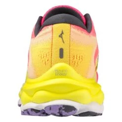 Mizuno Women's Wave Sky 7 Running Shoe - High/Vis Pink/Ombre Blue - Regular (B) -Shoe Discount Store 411413 1VRE 05