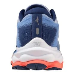 Mizuno Women's Wave Sky 7 Running Shoe - Blue Heron/Silver - Regular (B) -Shoe Discount Store 411413 6Q73 05