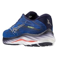 Mizuno Men's Wave Rider 27 Running Shoe - Surf The Web/White - Regular (D) -Shoe Discount Store 411415 5E00 08