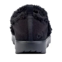 OOfos Women's OOcoozie Low Shoe Recovery Shoe - Black - Regular (B) -Shoe Discount Store 5074BLACK shot5