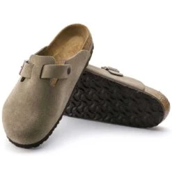 Birkenstock Boston Soft Footbed - Taupe - Medium/Narrow -Shoe Discount Store 560771 sole