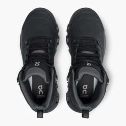 On Running Women's Cloudrock 2 Waterproof Hiking Boot- Black/Eclipse- Regular (B) -Shoe Discount Store 63.98609 cloudrock 2 waterproof fw22 black eclipse w g2