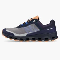 On Running Women's Cloudvista Trail Shoe - Midnight/Copper- Regular (B) -Shoe Discount Store 64.98592 cloudvista fw22 midnight copper w g4