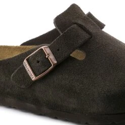 Birkenstock Boston Soft Footbed Mocha Suede- Regular/Wide -Shoe Discount Store 660461 detail 1 bost b