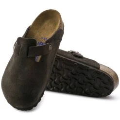 Birkenstock Boston Soft Footbed Mocha Suede- Regular/Wide -Shoe Discount Store 660461 sole bost b