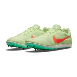 Nike Unisex Zoom Rival D Track Spike - Barely Volt/Hyper Orange/Dynamic Turq - Regular (D) -Shoe Discount Store 907566 700 PHCFH001 1500 1