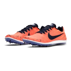 Nike Unisex Zoom Rival D 10 Track Spike - Bright Mango/Blackened Blue/Purple Pulse-Regular (D) -Shoe Discount Store 907566 800 PHCFH001 2000