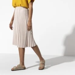 Birkenstock Arizona Soft Footbed Taupe Suede Leather Sandal - Taupe- Regular/Wide -Shoe Discount Store 951303 f look f