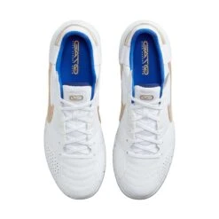 Unisex Nike Streetgato IC Soccer Shoes- White/Metallic Gold/Hyper Royal - Regular (D) -Shoe Discount Store AURORA DC8466 174 PHCTH001 2000