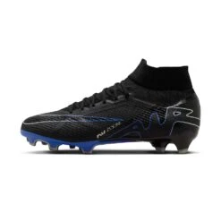 Unisex Nike Zoom Mercurial Superfly 9 Pro FG Soccer Shoe - Black/Chrome-Hyper Royal- Regular (D) -Shoe Discount Store AURORA DJ5598 040 PHSLH000 2000
