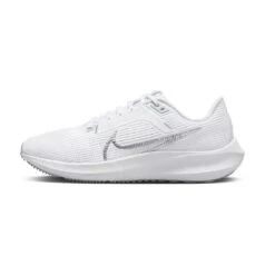 Nike Women's Air Zoom Pegasus 40 Running Shoe- White/Metallic Silver/Pure Platinum- Regular (B) -Shoe Discount Store AURORA DV3854 101 PHSLH000 2000