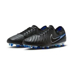 Nike Tiempo Legend 10 Elite FG Soccer Cleat - Black/Chrome-Hyper Blue- Regular (D) -Shoe Discount Store AURORA DV4328 040 PHCFH001 2000