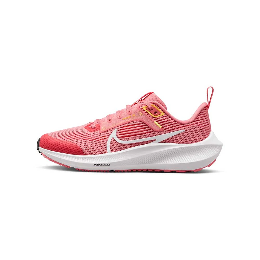 Nike Youth Pegasus 40 Running Shoe- Coral Chalk/White/Citron Pulse - Regular (D) 4 Nike Youth Pegasus 40 Running Shoe- Coral Chalk/White/Citron Pulse - Regular (D) - Image 2