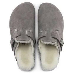Birkenstock Boston Shearling - Stone - Regular/Wide -Shoe Discount Store BostonShearling Stone 3