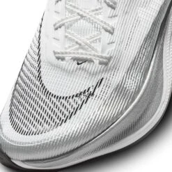Nike Women's ZoomX Vaporfly Next% 2 Running Shoe - White/Black-Metallic Silver - Regular (B) -Shoe Discount Store CU4123 100 PHSYD001 1