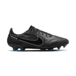 Unisex Nike Tiempo Legend 9 Elite FG Soccer Shoe- Black/Dk Smoke Grey/Summit White