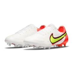 Nike Unisex Tiempo Legend 9 Elite FG Soccer Shoe - White/Volt/Bright Crimson - Regular (D) -Shoe Discount Store CZ8482 176 PHCFH001 2000