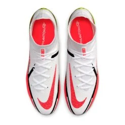 Nike Unisex Phantom GT2 Elite Dynamic Fit FG Soccer Shoes - White/Bright Crimson/Volt - Regular (D) -Shoe Discount Store CZ9889 167 PHCTH001 2000