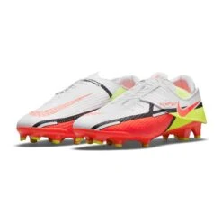 Nike Unisex Phantom GT2 Academy Flyease FG/MG Soccer Shoe - White/Bright Crimson/Volt -Shoe Discount Store DH9638 167 PHCFH001 2000