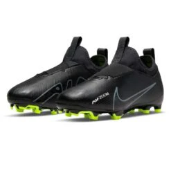 Nike Youth JR Vapor 15 Academy FG/MG Soccer Shoe - Black/Dark Smoke -Shoe Discount Store DJ5617 001 PHCFH001