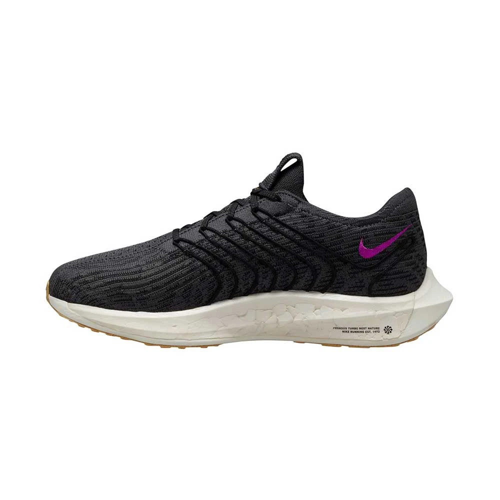 Nike Men's Pegasus Turbo Next Nature Running Shoes - Black/Vivid Purple/Anthracite - Regular (D) 4 Nike Men's Pegasus Turbo Next Nature Running Shoes - Black/Vivid Purple/Anthracite - Regular (D) - Image 2