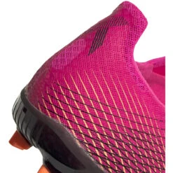 ADIDAS Unisex X Ghosted .2 FG Soccer Shoes - Shock Pink/Core Black/Screaming Orange -Shoe Discount Store FW6959 04