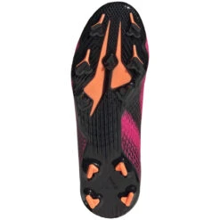 ADIDAS JR X Ghosted .3 Laceless FG Soccer Shoe - Shock Pink/Core Black/Screaming Orange -Shoe Discount Store FY7281 02
