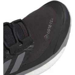 ADIDAS Women's Terrex Free Hiker GoreTEX Hiking Shoe - Carbon/Grey/Glow Blue - Regular (B) -Shoe Discount Store G28464 03