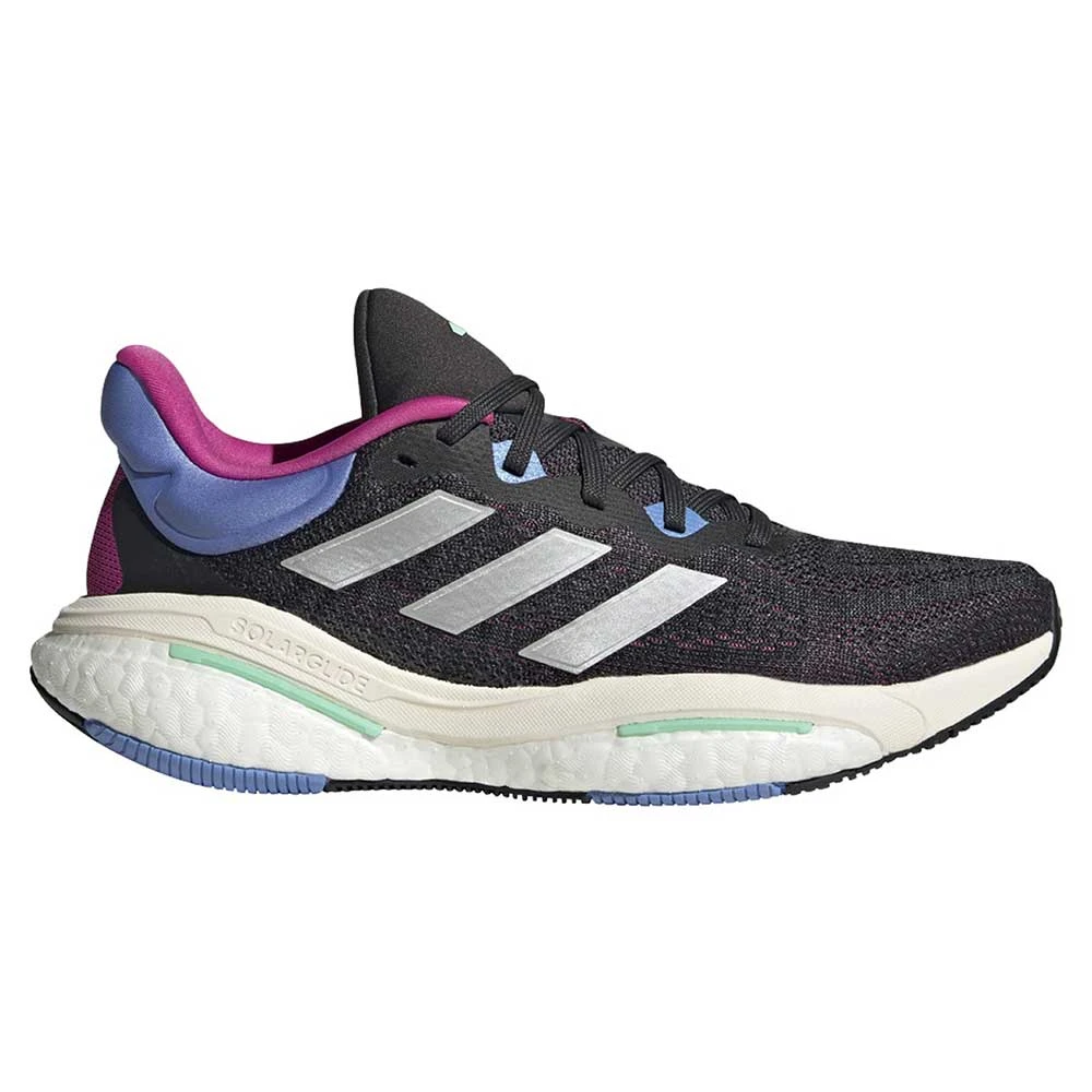 ADIDAS Women Solar Glide 6 Running Shoe - Carbon/Silver Met/Blue Fusion - Regular (B) 3 ADIDAS Women Solar Glide 6 Running Shoe - Carbon/Silver Met/Blue Fusion - Regular (B)