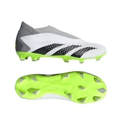 ADIDAS Unisex Predator Accuracy .3 Laceless FG - Cloud White/ Core Black / Lucid Lemon- Regular (D) -Shoe Discount Store GZ0021 22 model